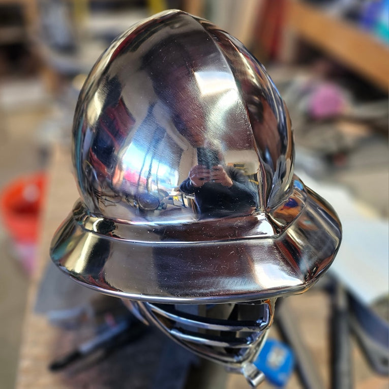 In Stock Medium SCA Kettle Helm in Stainless Steel