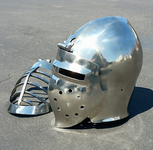 Helmet Gallery:  Klappvisor Bascinet with two visors.
