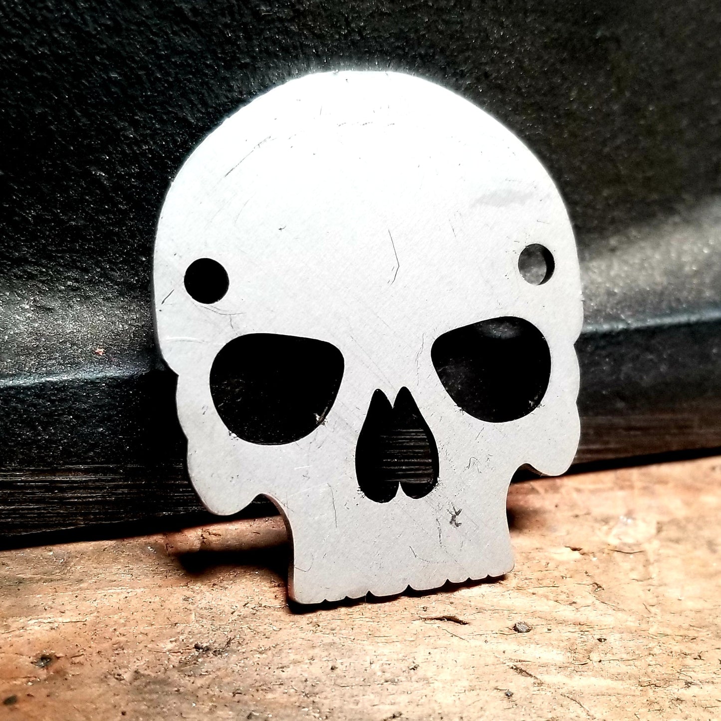 In Stock Reliquary: Stainless 1.5 Inch Tall Skull