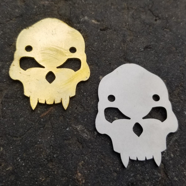 In Stock Reliquary: Stainless 1.7 Inch tall Chaos Skull